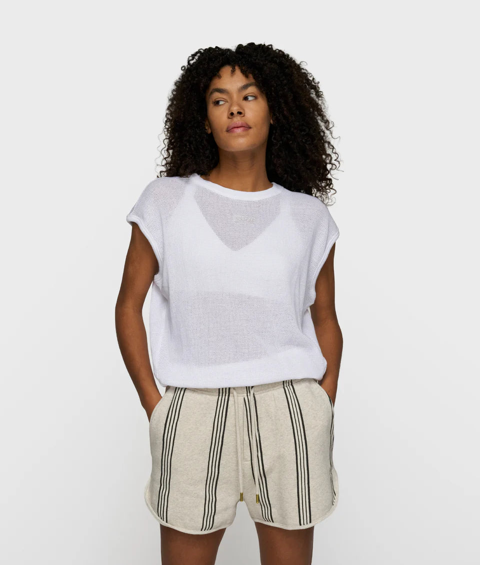 10DAYS AMSTERDAM Balloon Top Shirt White