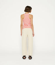 Lade das Bild in den Galerie-Viewer, 10 DAYS AMSTERDAM Tank Rib Top Stripes White/ Poppy Red
