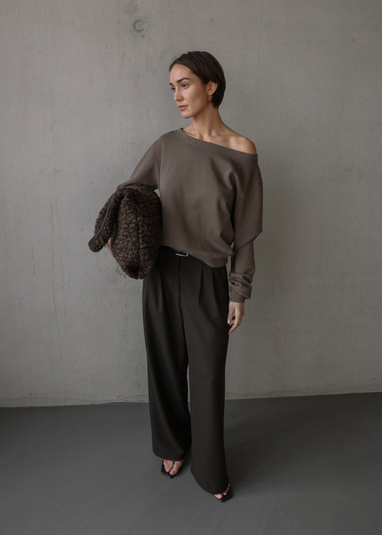 CLUB L'AVENIR Sweat Momo'CL Coffee