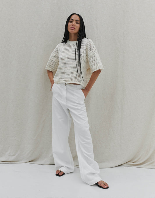 CLUB L'AVENIR Hose May'CL Off White