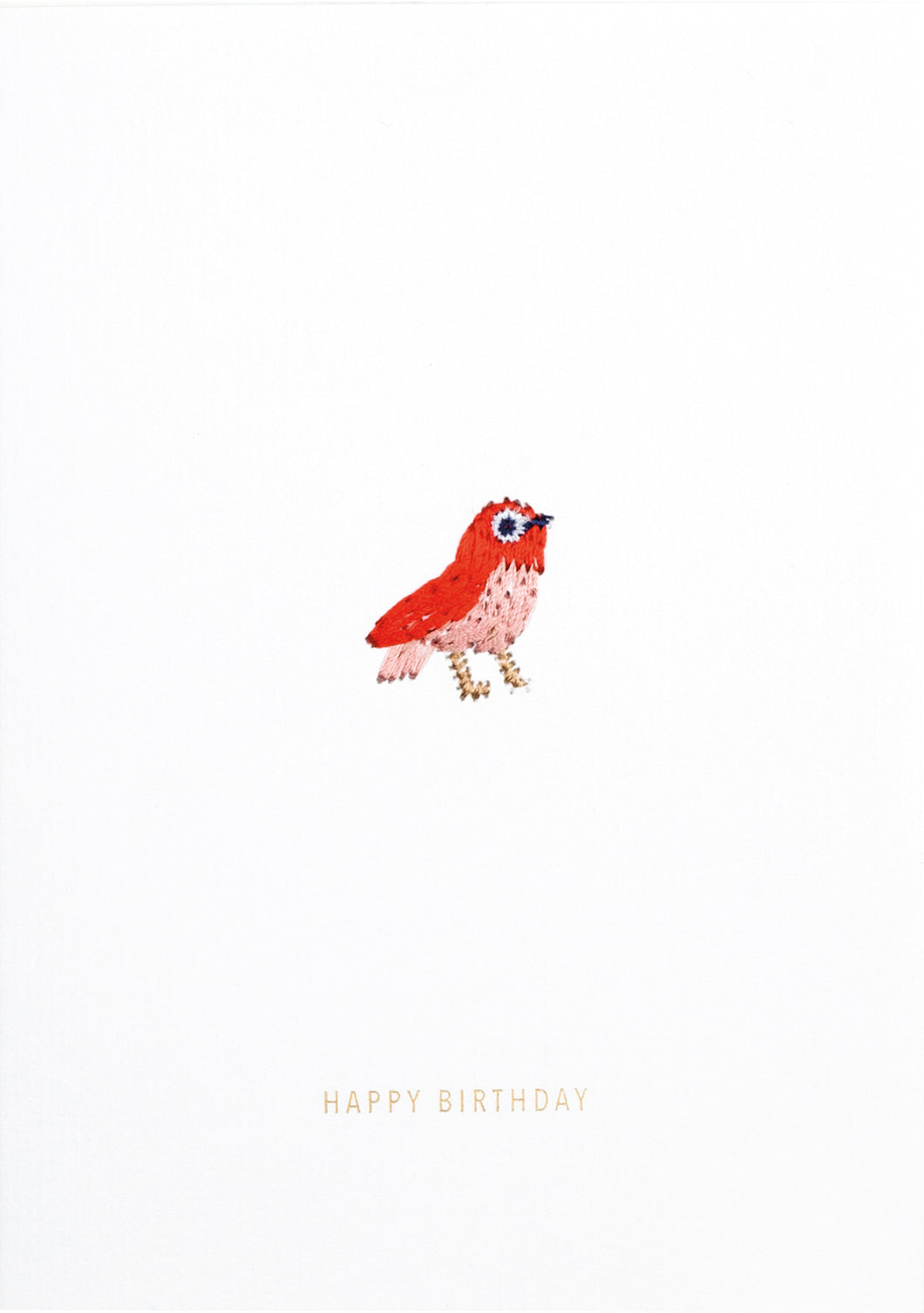 RAEDER DESIGN Bunte Stickereikarte - Happy Birthday