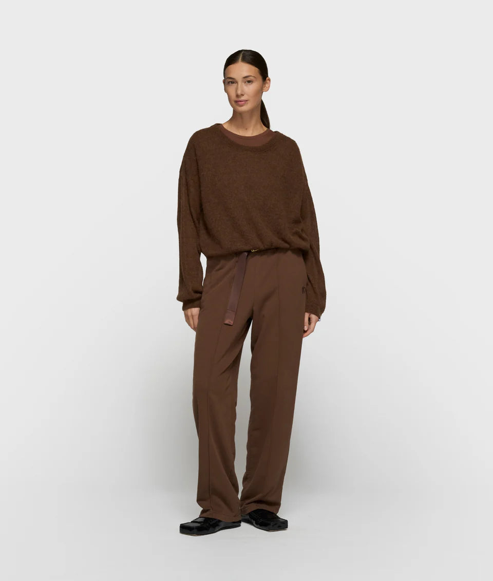 10DAYS AMSTERDAM Thin Knit Sweater Dark Truffle