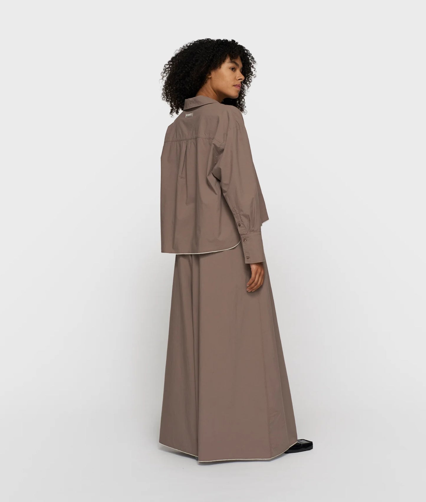 10DAYS AMSTERDAM Wide Pants Poplin - Moonrock