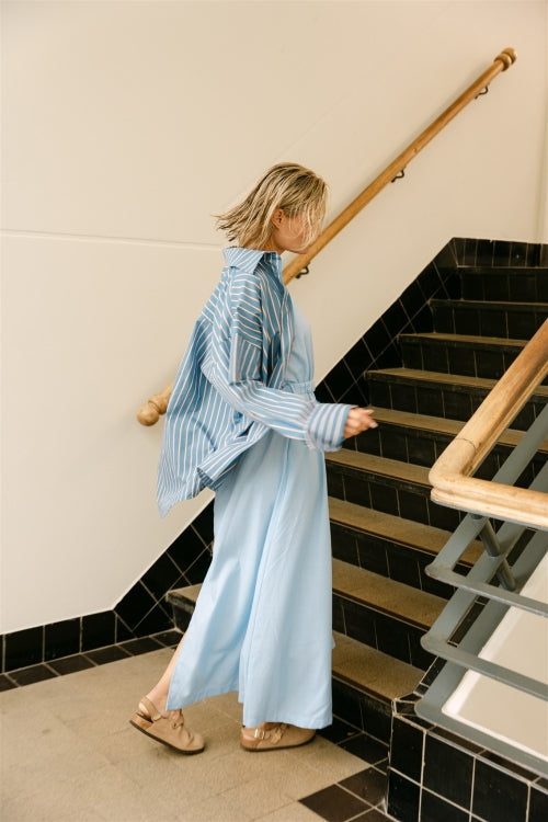 AIMEE THE LABEL Bluse RhodeS6 Blue Stripe