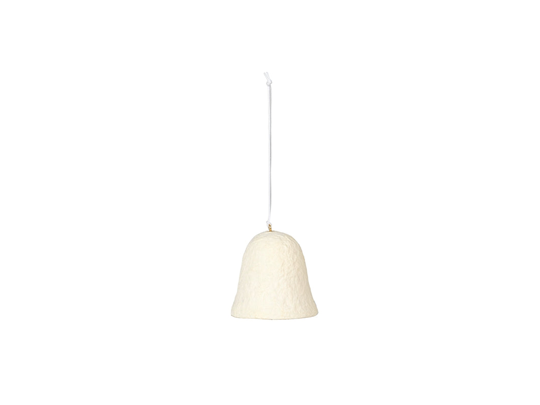 BROSTE COPENHAGEN Pulp Glocke White Baumschmuck