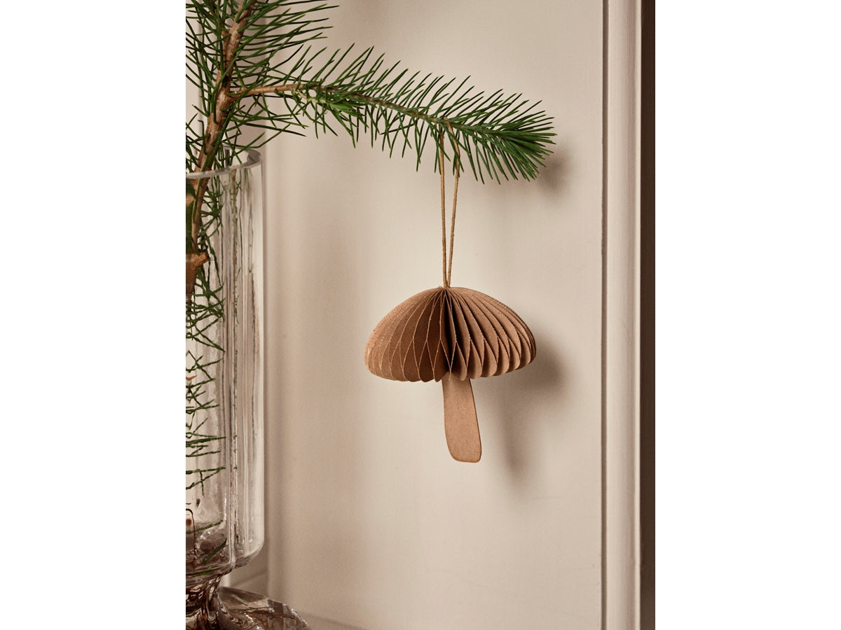 BROSTE COPENHAGEN Fungi Baumschmuck Braun