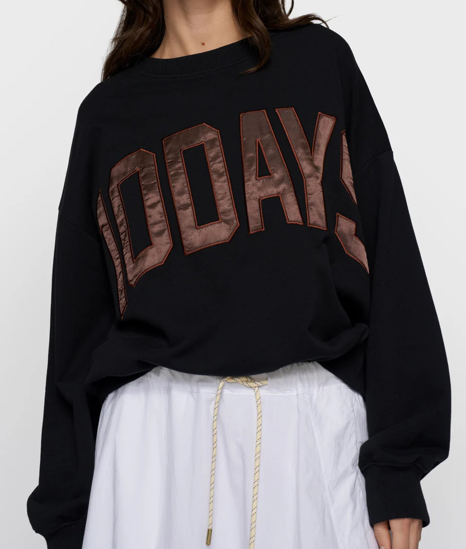 10 DAYS AMSTERDAM Sweater 10 Days Logo Black