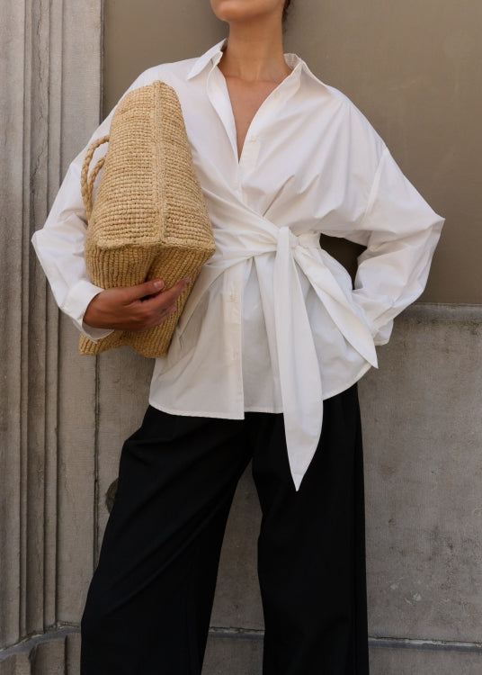 CLUB L'AVENIR Wickelbluse Seliy'CL White