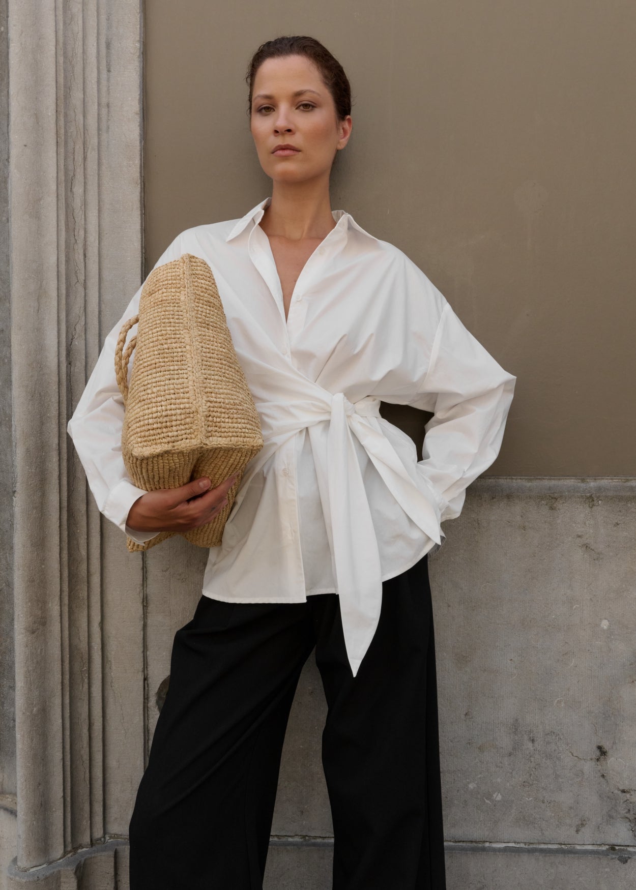 CLUB L'AVENIR Wickelbluse Seliy'CL White