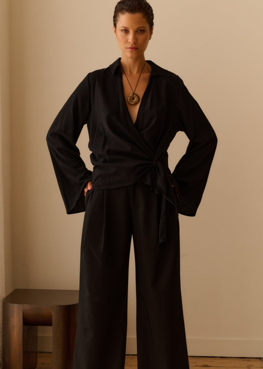CLUB L'AVENIR Bluse Zula`CL Black