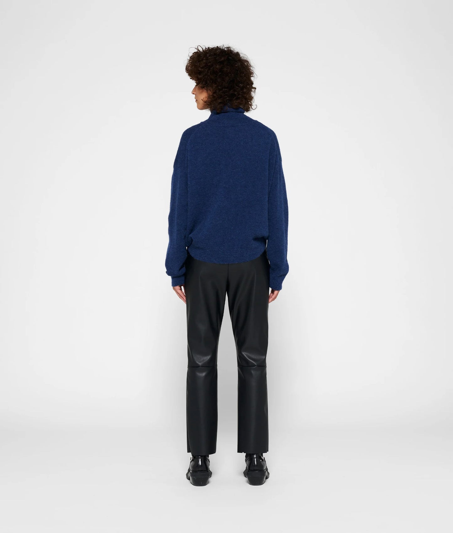 10 DAYS AMSTERDAM Leather Look Cropped Pants