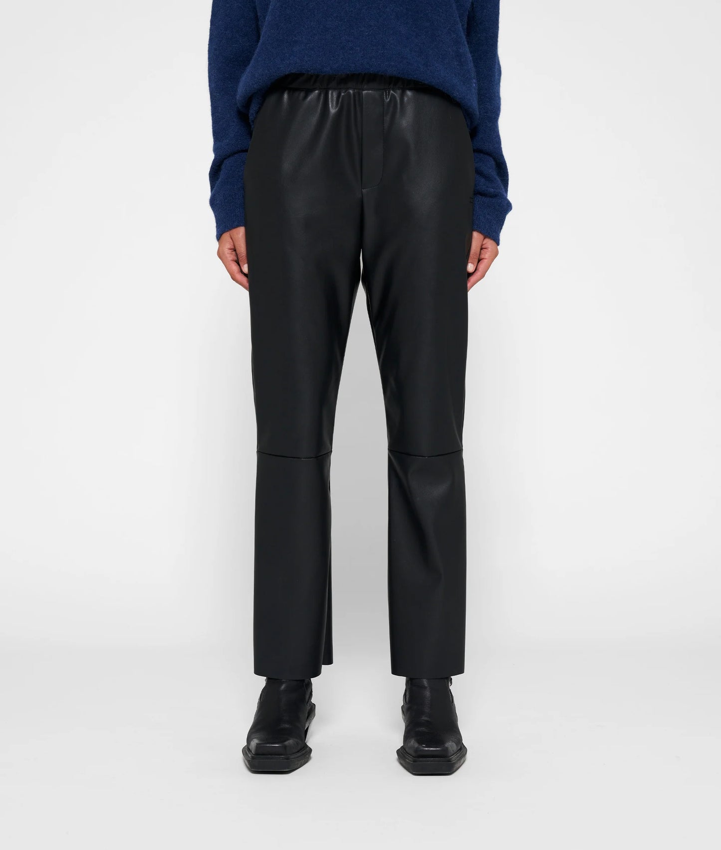 10 DAYS AMSTERDAM Leather Look Cropped Pants