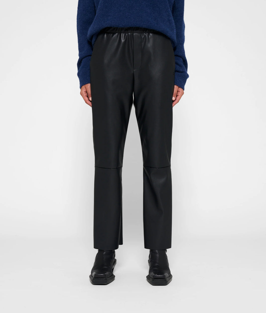 10 DAYS AMSTERDAM Leather Look Cropped Pants