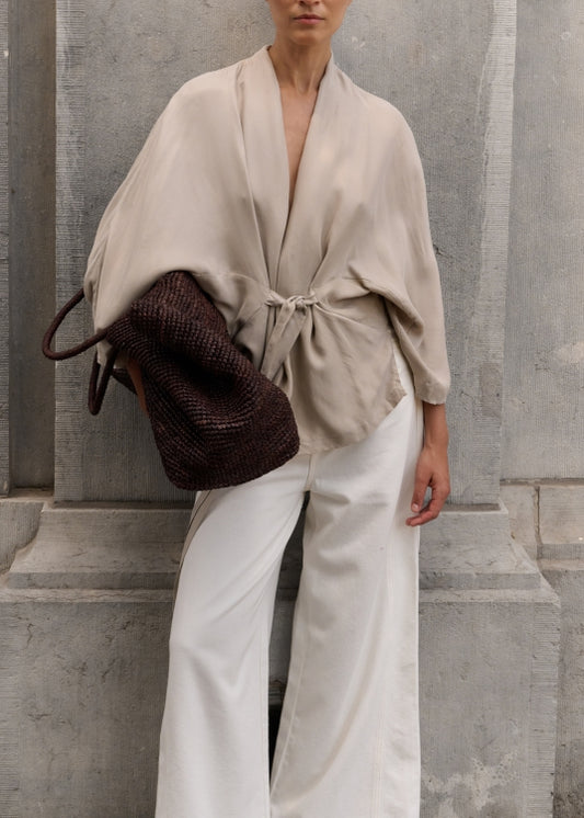 CLUB L'AVENIR Kimono Yeno'CL Taupe