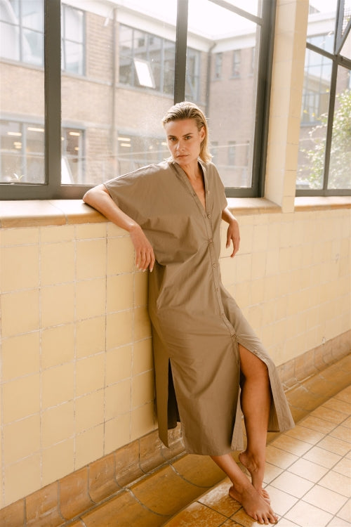 AIMEE THE LABEL MirisS6 Dress Taupe