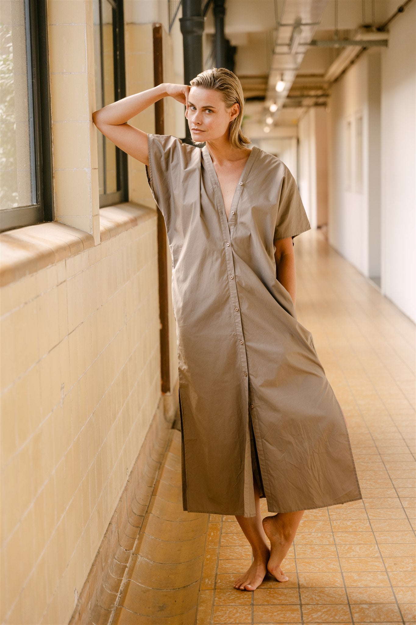 AIMEE THE LABEL MirisS6 Dress Taupe
