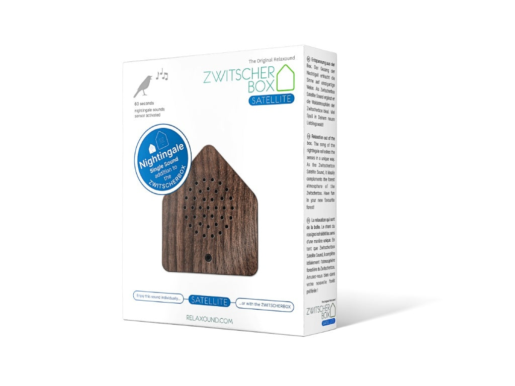 RELAXOUND Zwitscherbox Satellite Nightingale Walnut