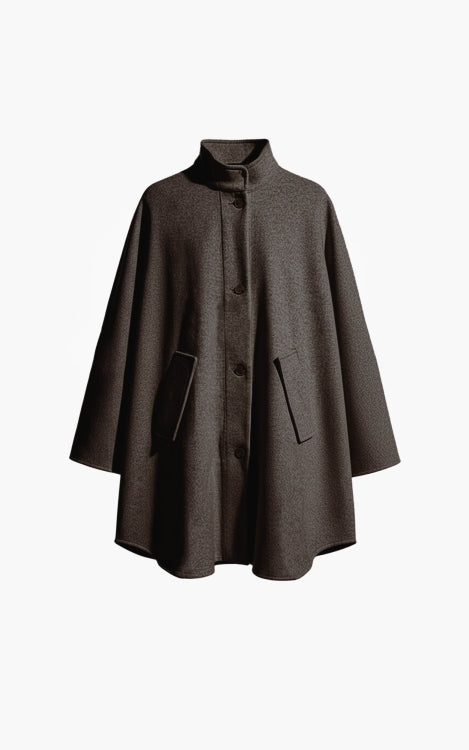 AIMEE THE LABEL TokyoW6 Poncho - Brown Melange
