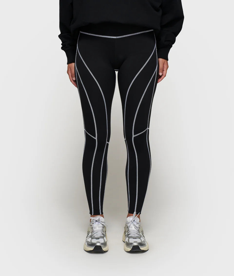 10DAYS AMSTERDAM Contrast Leggings Black