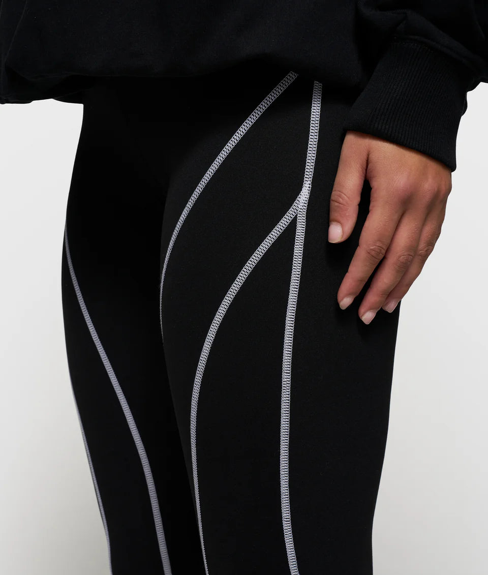 10DAYS AMSTERDAM Contrast Leggings Black