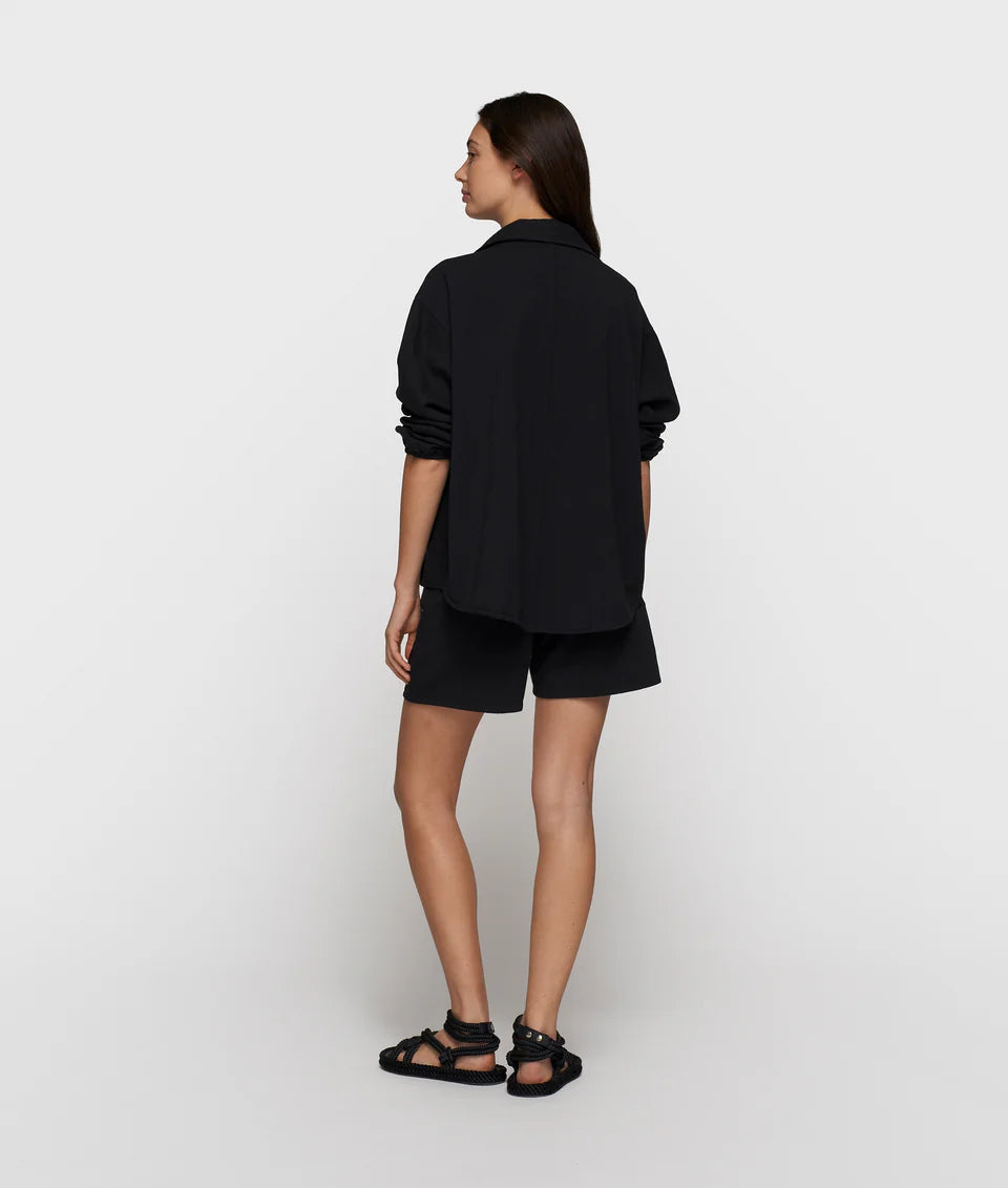 10 DAYS AMSTERDAM Wide Shorts Linen Black