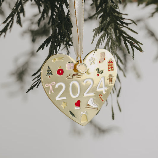 EULENSCHNITT Baumschmuck Herz 2024