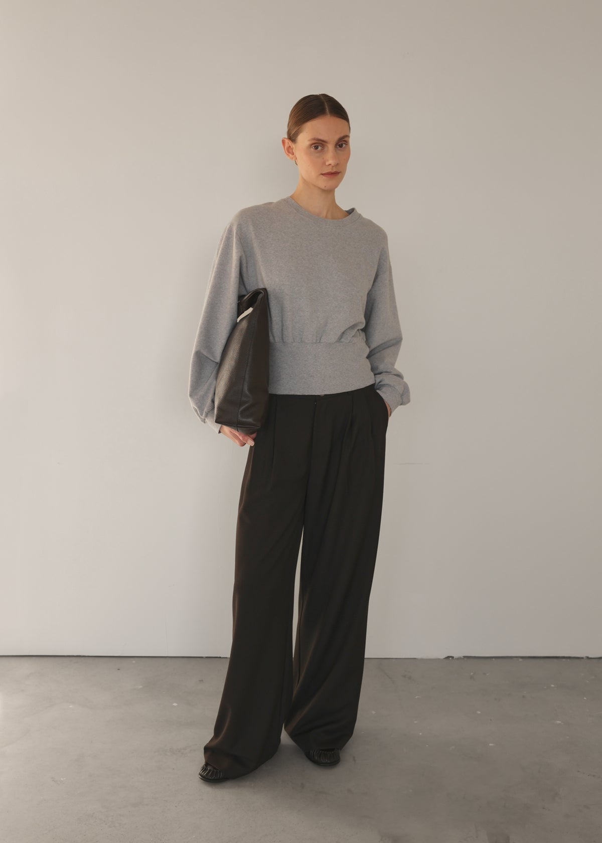 CLUB L'AVENIR Sweater Selina'CL - Grey Melee