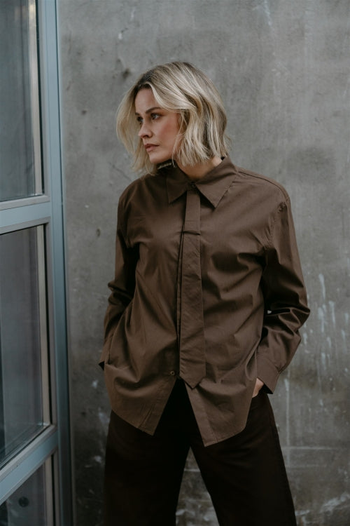 AIMEE THE LABEL JakartaW6 Bluse Brown