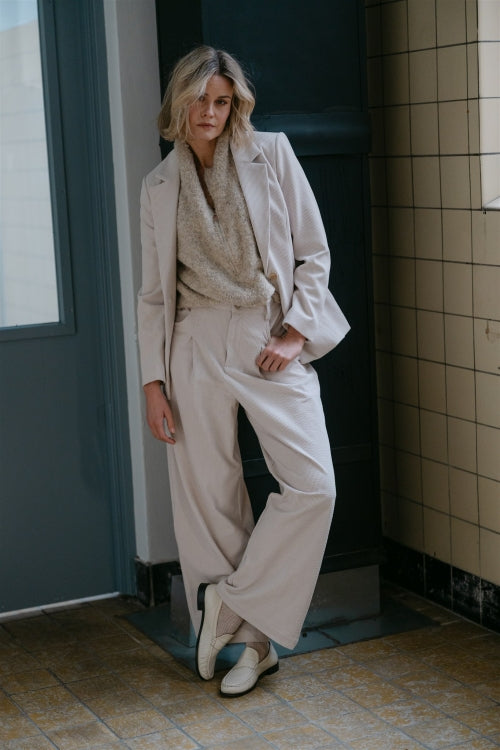 AIMEE THE LABEL SanDiegoW6 Ribcord Hose - Taupe
