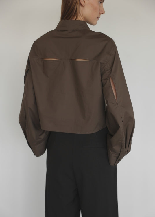 CLUB L'AVENIR Bluse Miyo'CL - Walnut