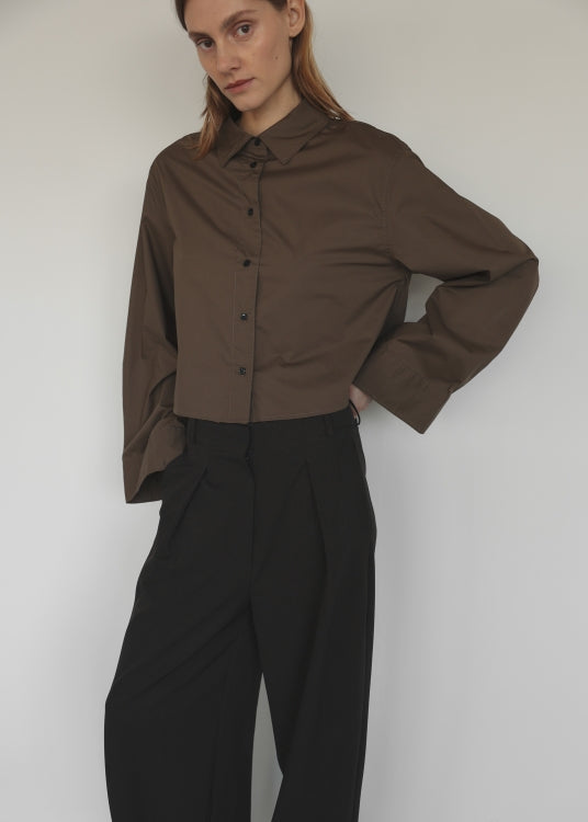 CLUB L'AVENIR Bluse Miyo'CL - Walnut
