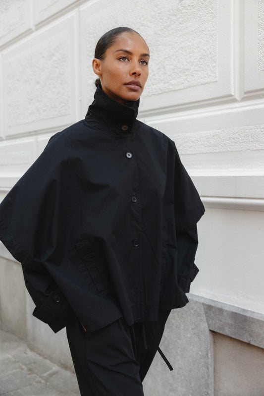 CLUB L'AVENIR Trenchcoat Hanay'CL Black