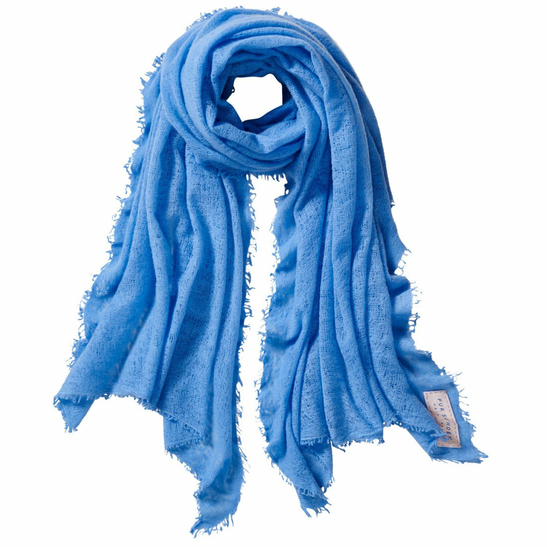 PURSCHÖN Pure Cashmere Schal Skyblue