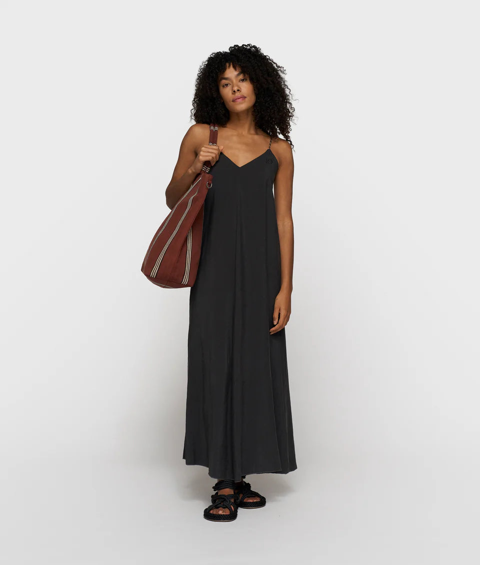 10 DAYS AMSTERDAM Strappy Dress Modal Black