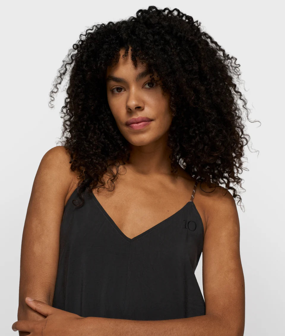 10 DAYS AMSTERDAM Strappy Dress Modal Black