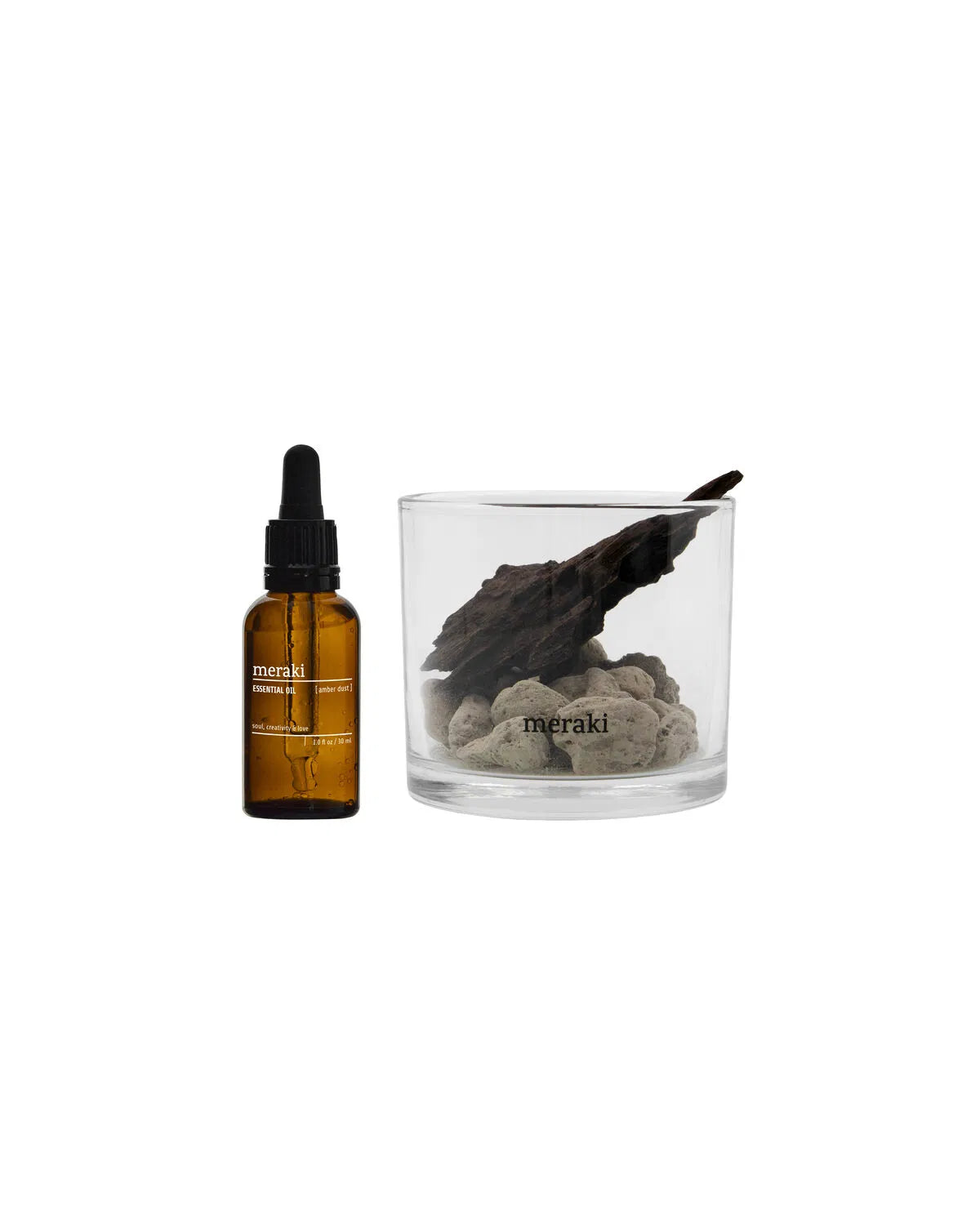 Meraki Diffusor Lavastone & Wood - Herbal Calm
