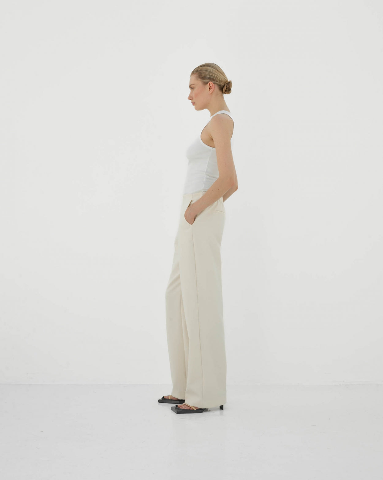 CLUB L'AVENIR Wide Pants - Hose Flo'CL Off White