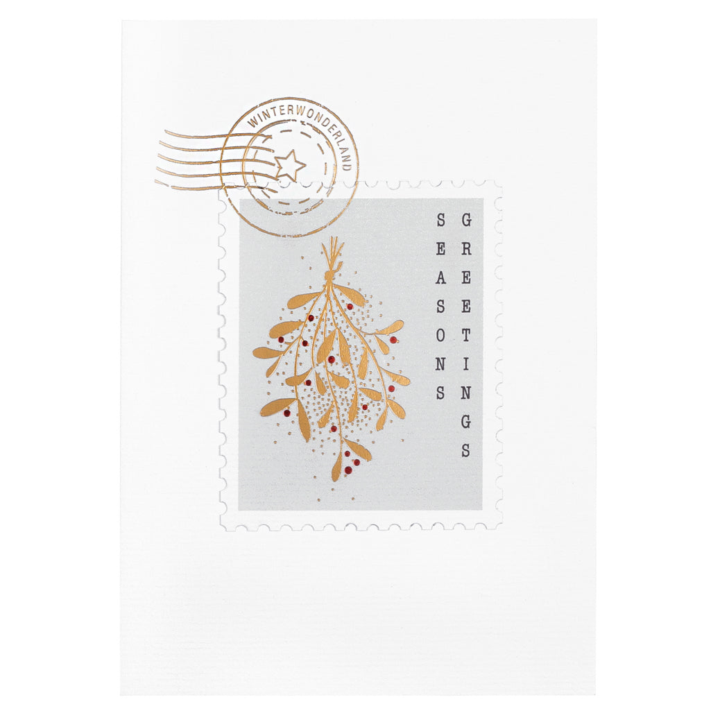 RAEDER DESIGN Briefmarkenkarte Season Greetings