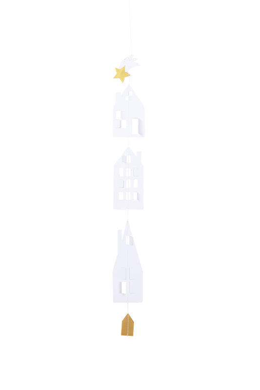 RAEDER DESIGN Häuschenkette Winterstadt kurz