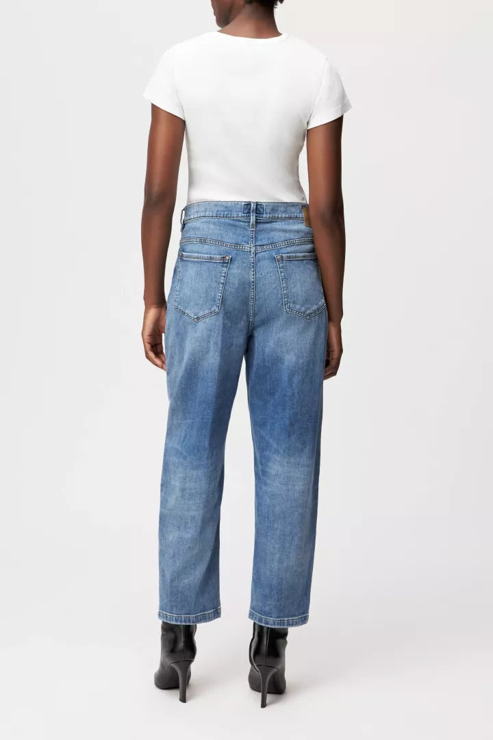 DRYKORN Damen Jeans Flown Mid Blue