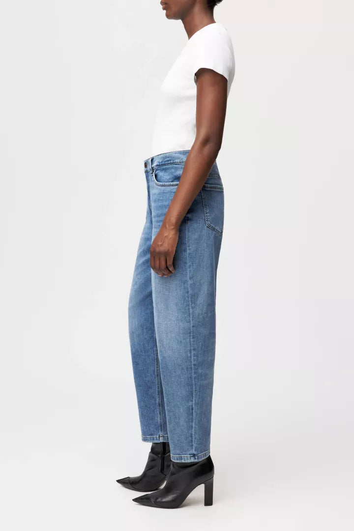 DRYKORN Damen Jeans Flown Mid Blue