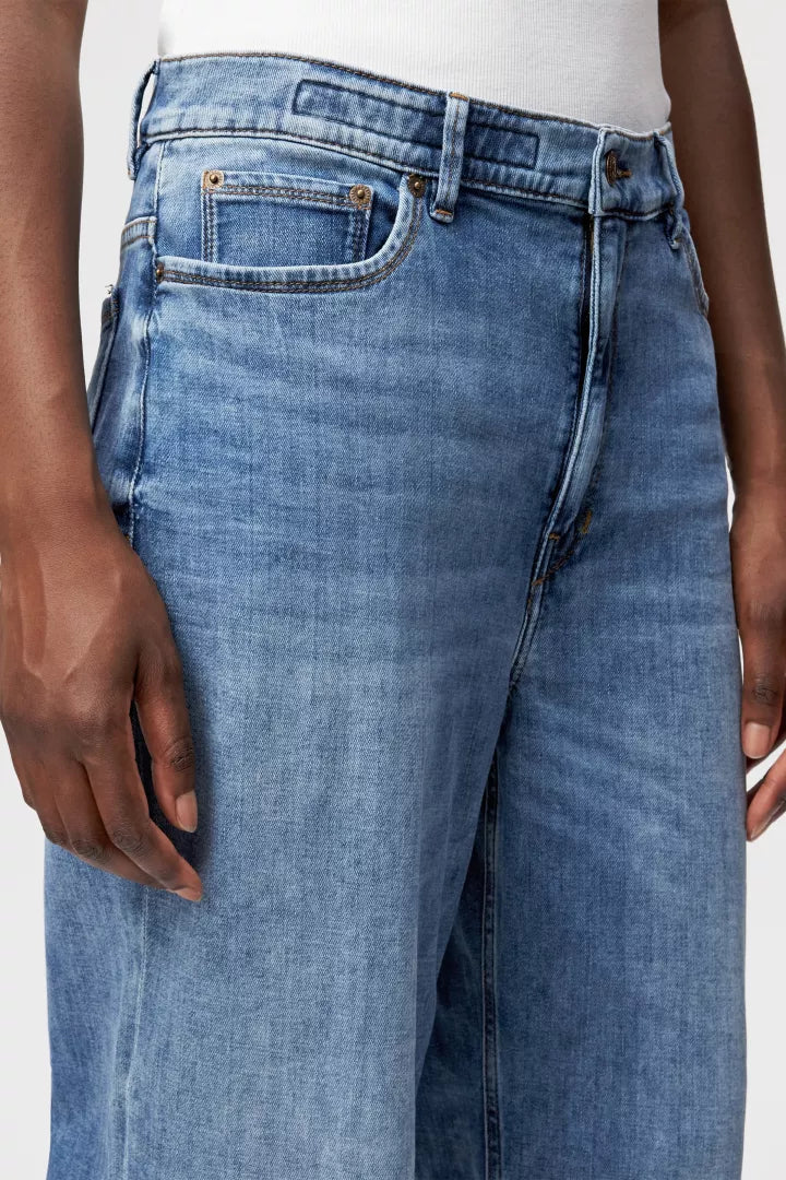 DRYKORN Damen Jeans Flown Mid Blue