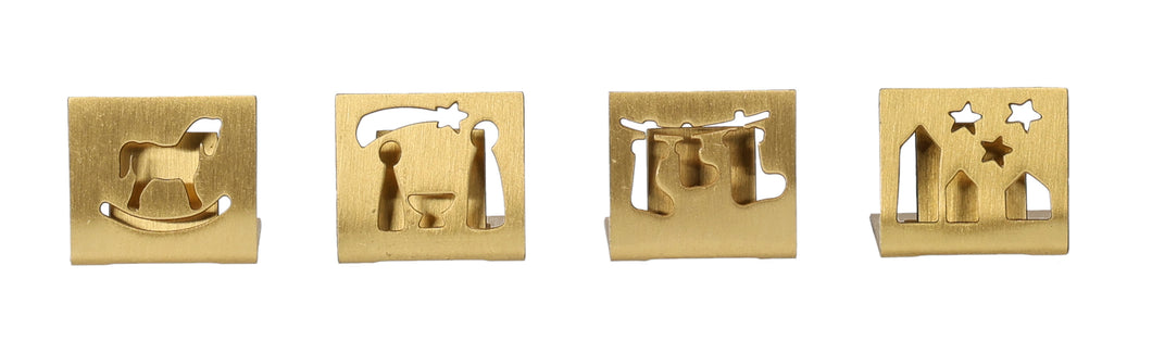 RAEDER DESIGN Weihnachtseckchen Kartenhalter in 4 Designs
