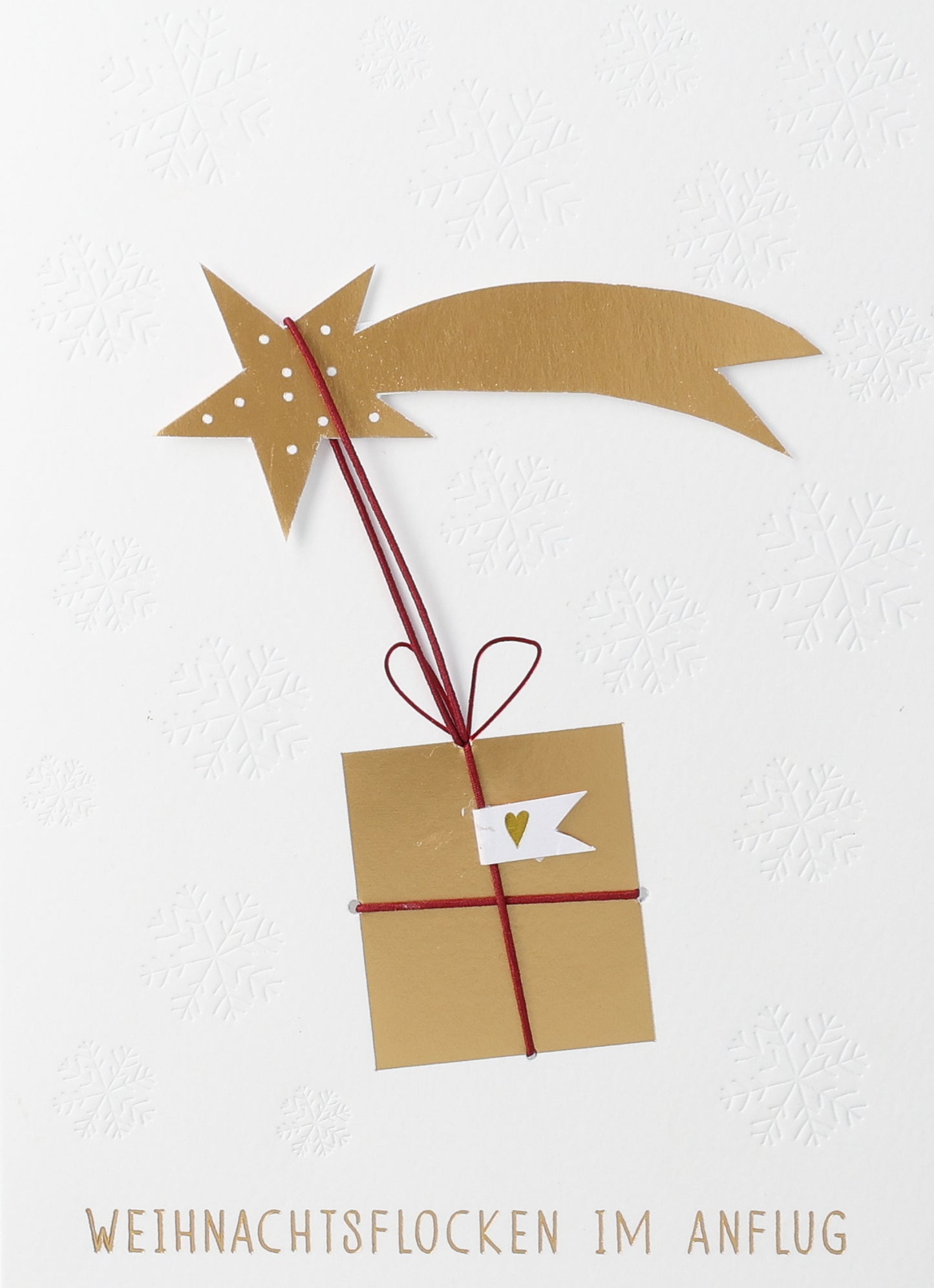 RAEDER DESIGN Wunscherfüllerkarte Weihnachtsflocken