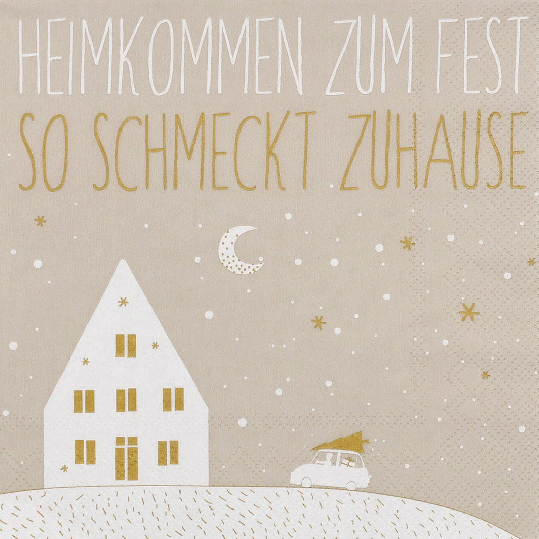 RAEDER DESIGN Papierservietten Heimkommen zum Fest