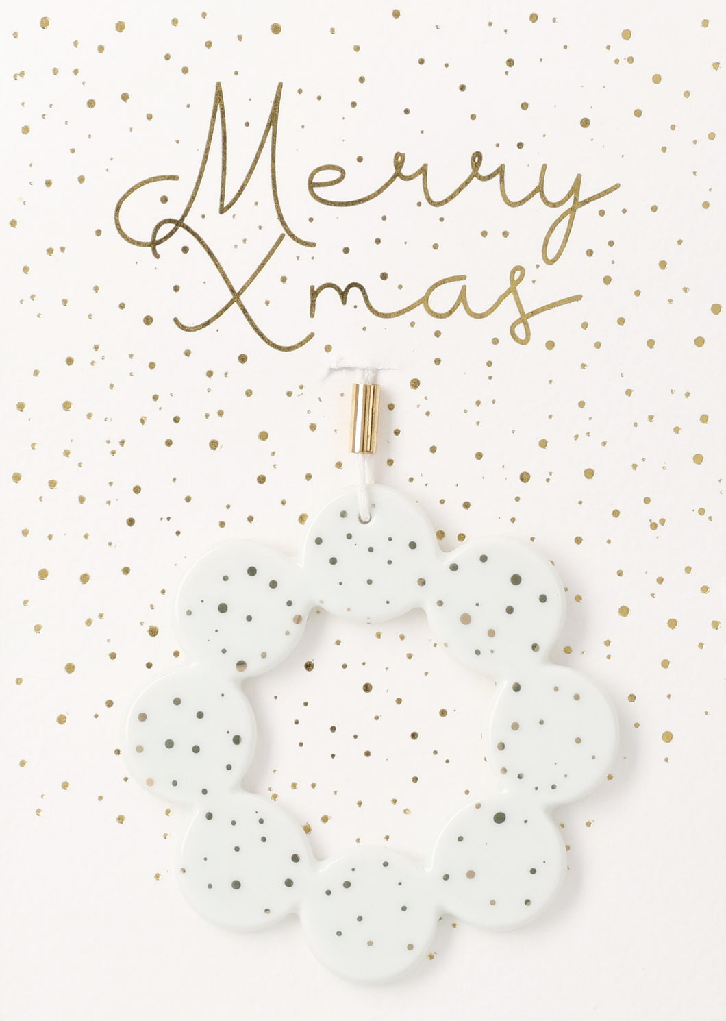 RAEDER DESIGN Grußanhänger Merry Xmas - Kranz