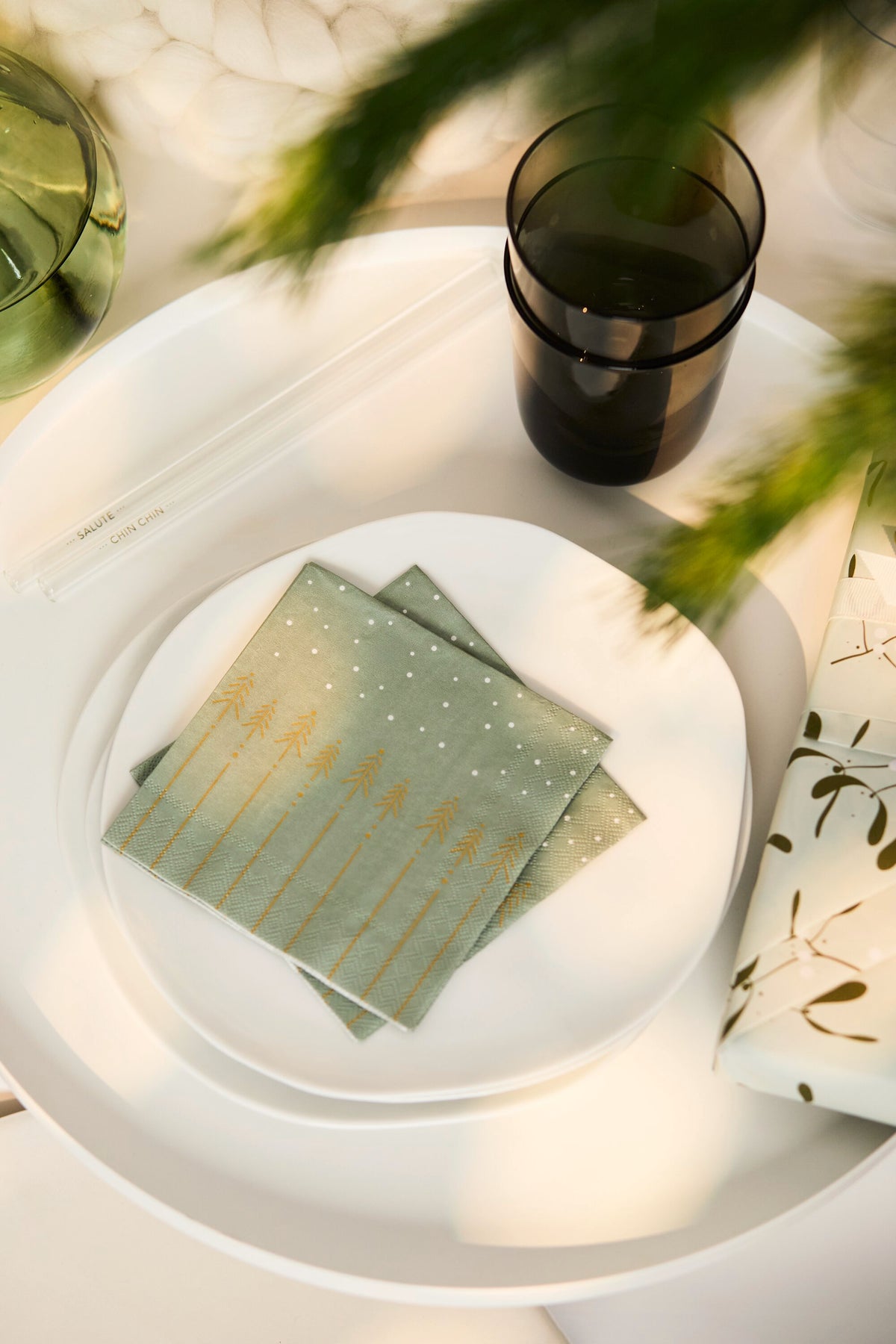 RAEDER DESIGN Cocktailservietten Tannen und Schnee