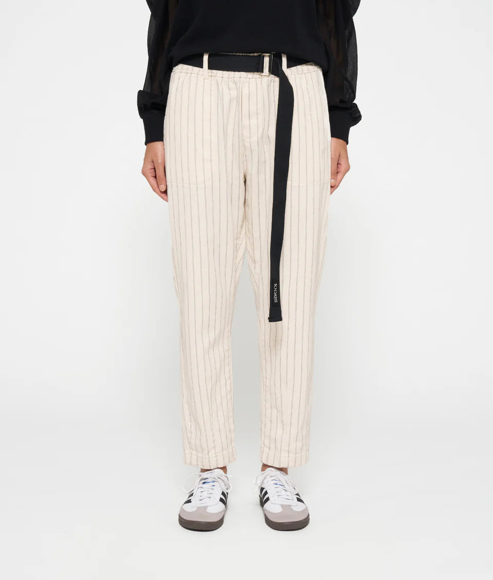 10 DAYS AMSTERDAM Belted Pants Pinstripe