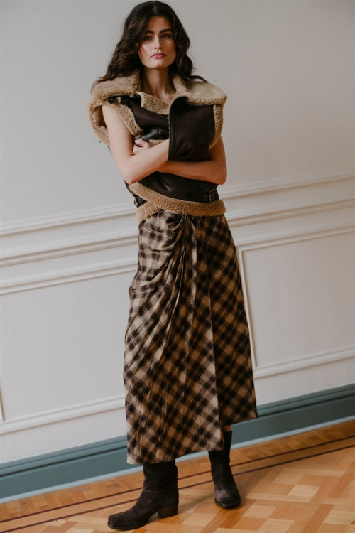 AIMEE THE LABEL HavanaW6 Rock - Brown Check