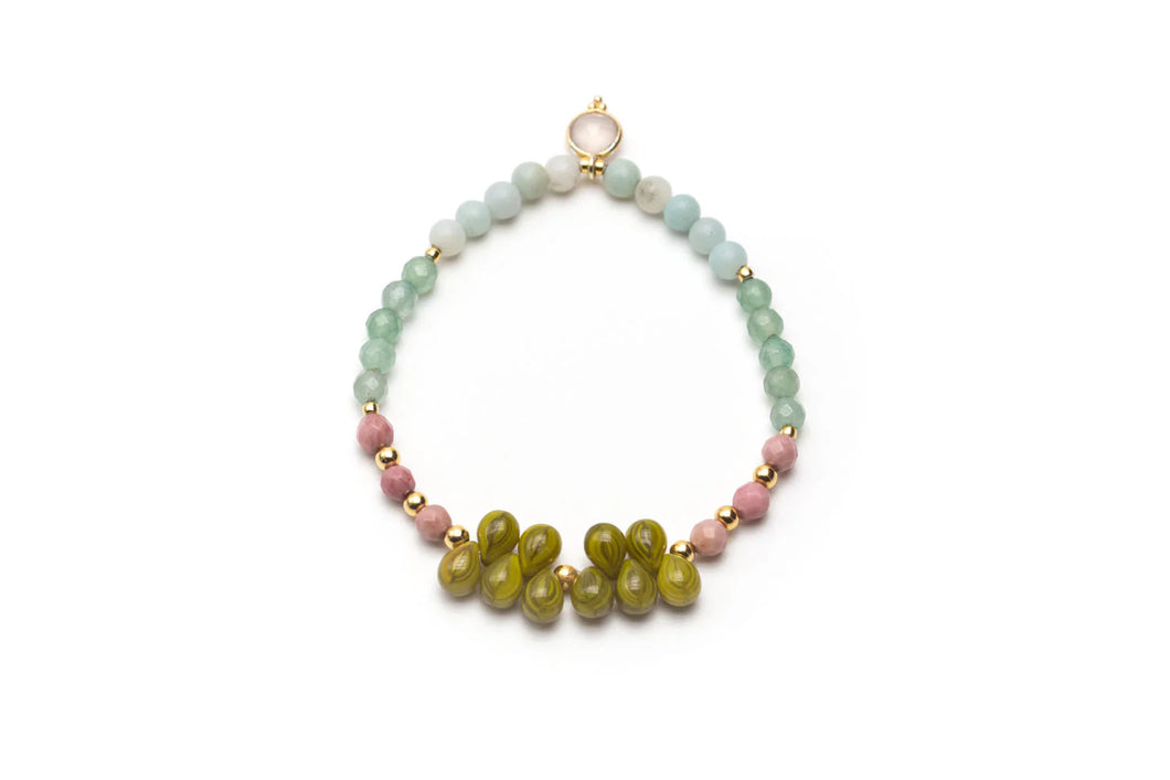 SCHMÜCKSTÜCK Armband Drops Green